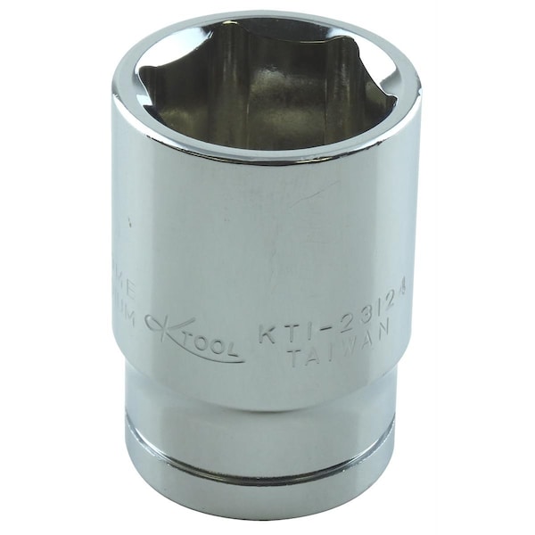 K-Tool International 1/2" Drive, 3/4" SAE Socket, 6 Points, Stndrd 6 Pnt Chrome 1/2"Dr, 3/4 KTI-23124 - main